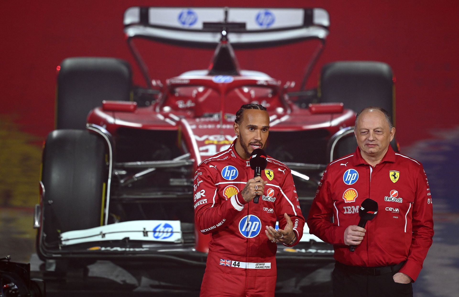 Lewis Hamilton [L] Fred Vasseur [R] (Image Source: Getty)