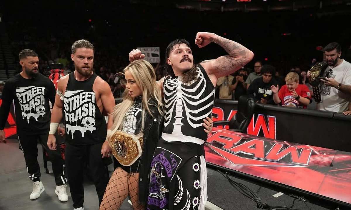 The Judgment Day group. Photo credit: Dominik Mysterio official IG