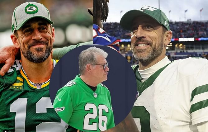 "Aaron Rodgers will look good in that uniform": Eagles fan Geno Auriemma makes wild prediction after Super Bowl celebration