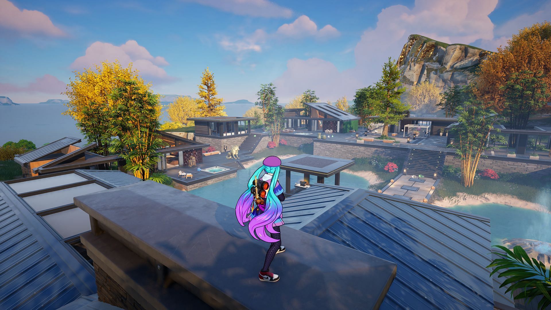 Head over to Outlaw Oasis to find and sabotage payphones in Fortnite Chapter 6 Season 2 (Image via Sportskeeda Gaming || Epic Games)