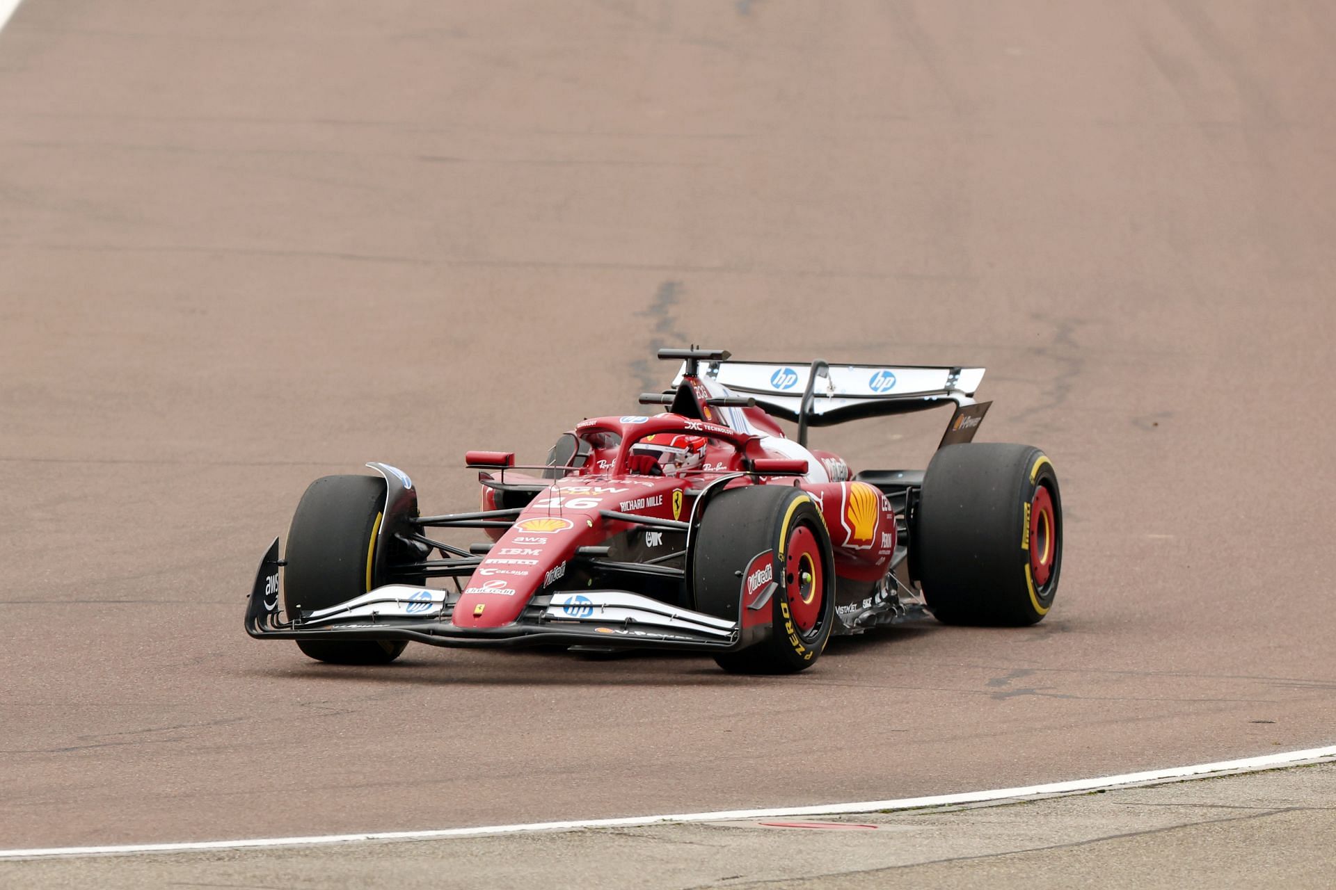 Charles Leclerc and Lewis Hamilton Test For Ferrari (Image Source: Getty)