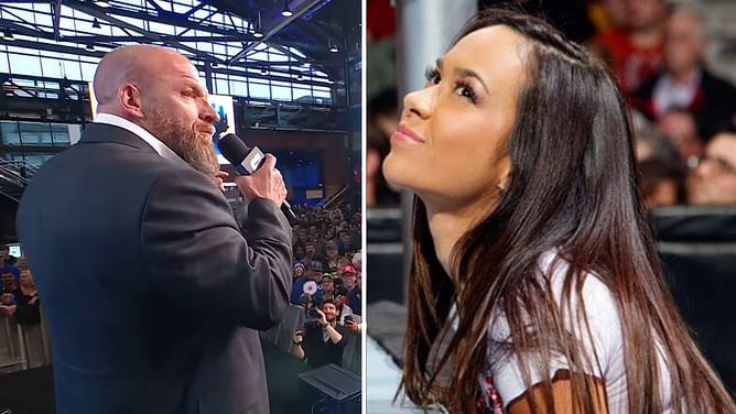 [WATCH] Triple H visibly annoyed after WWE fan mentions AJ Lee at Royal Rumble Kickoff event