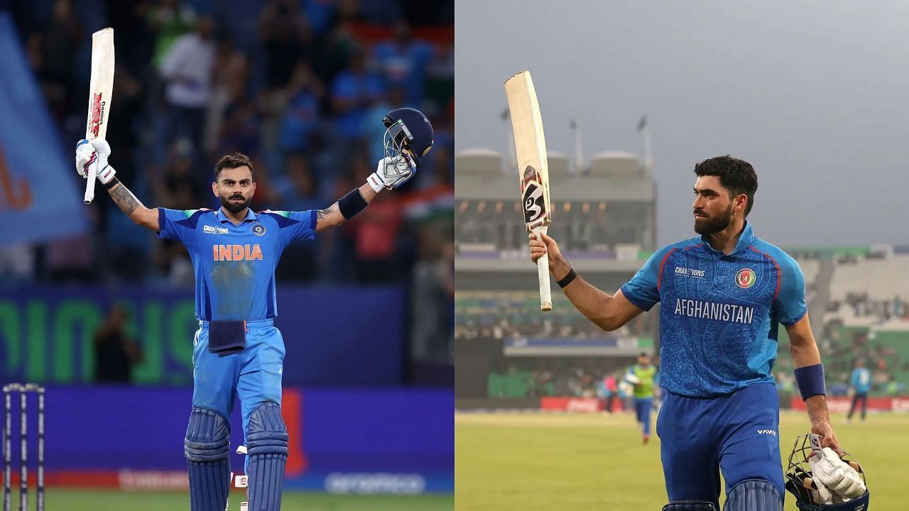 विराट कोहली और इब्राहिम जादरान (Photo Credit: Getty Images)