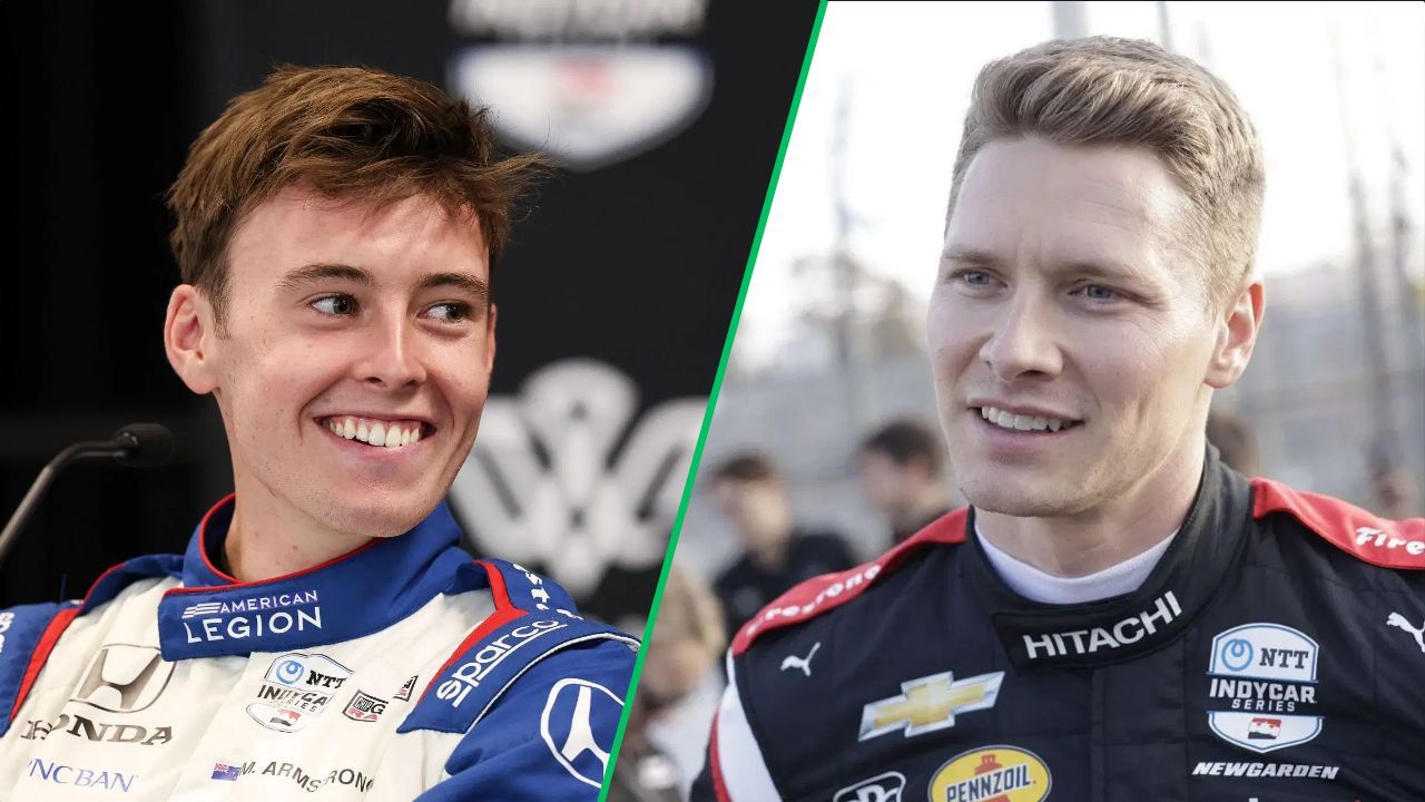 Marcus Armstrong takes a dig at Josef Newgarden with hilarious impersonation of the 2x Indy 500 winner