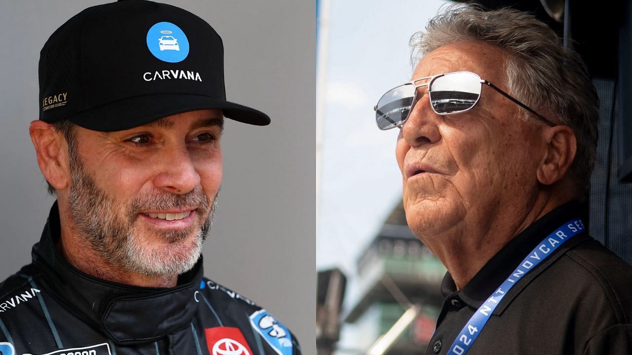 Jimmie Johnson (Left) and Mario Andretti (Right) - Source - Imagn