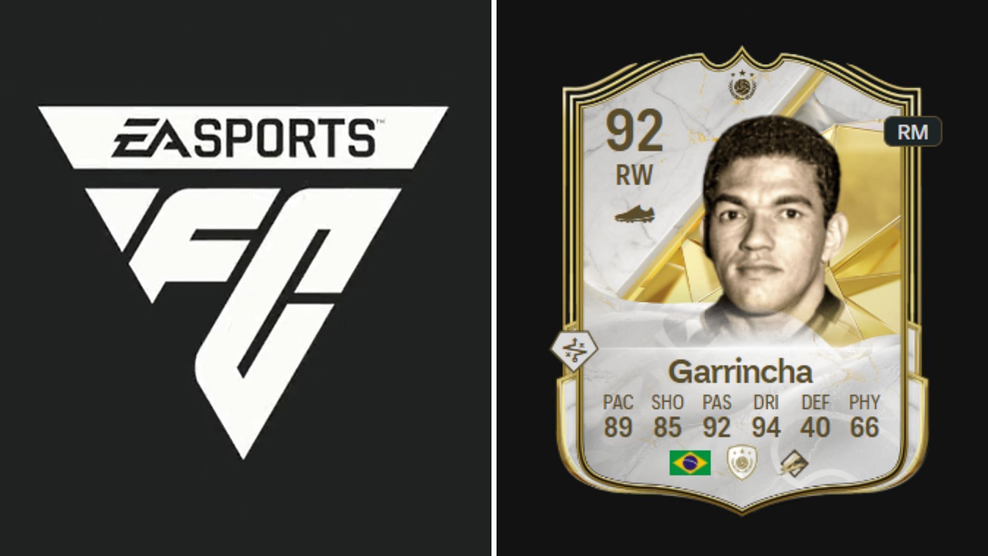 Garrincha expected to join Future Stars Icon Team 2 (Image via EA Sports)