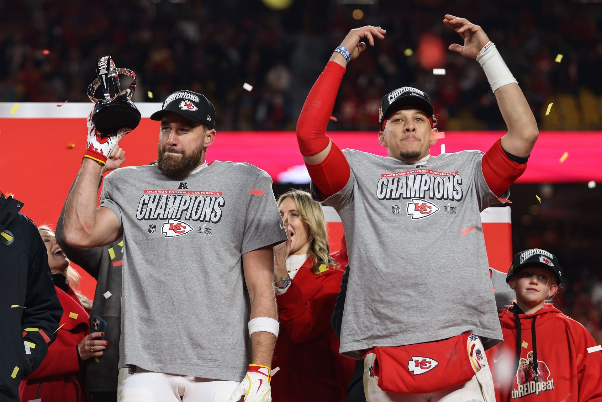 Patrick Mahomes and Travis Kelce