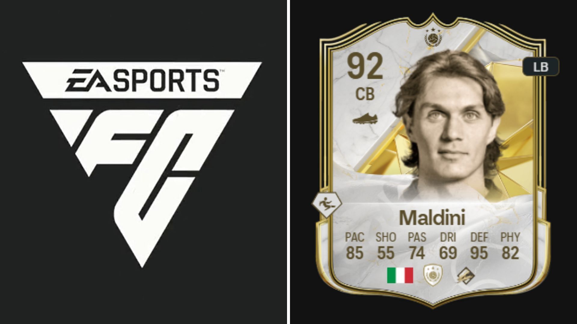 Paolo Maldini Icon could arrive as SBC (Image via EA Sports)