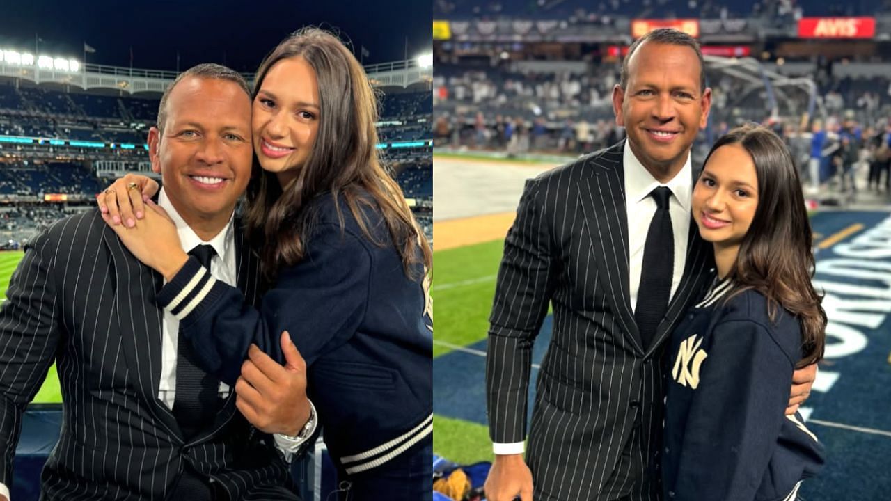 Alex Rodriguez with his daughter, Natasha (Images from - Instagram.com/@arod)