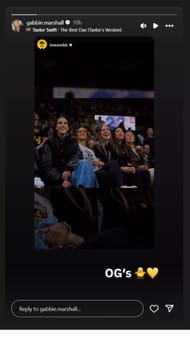 Gabbie's Instagram story (@gabbie.marshall/IG)