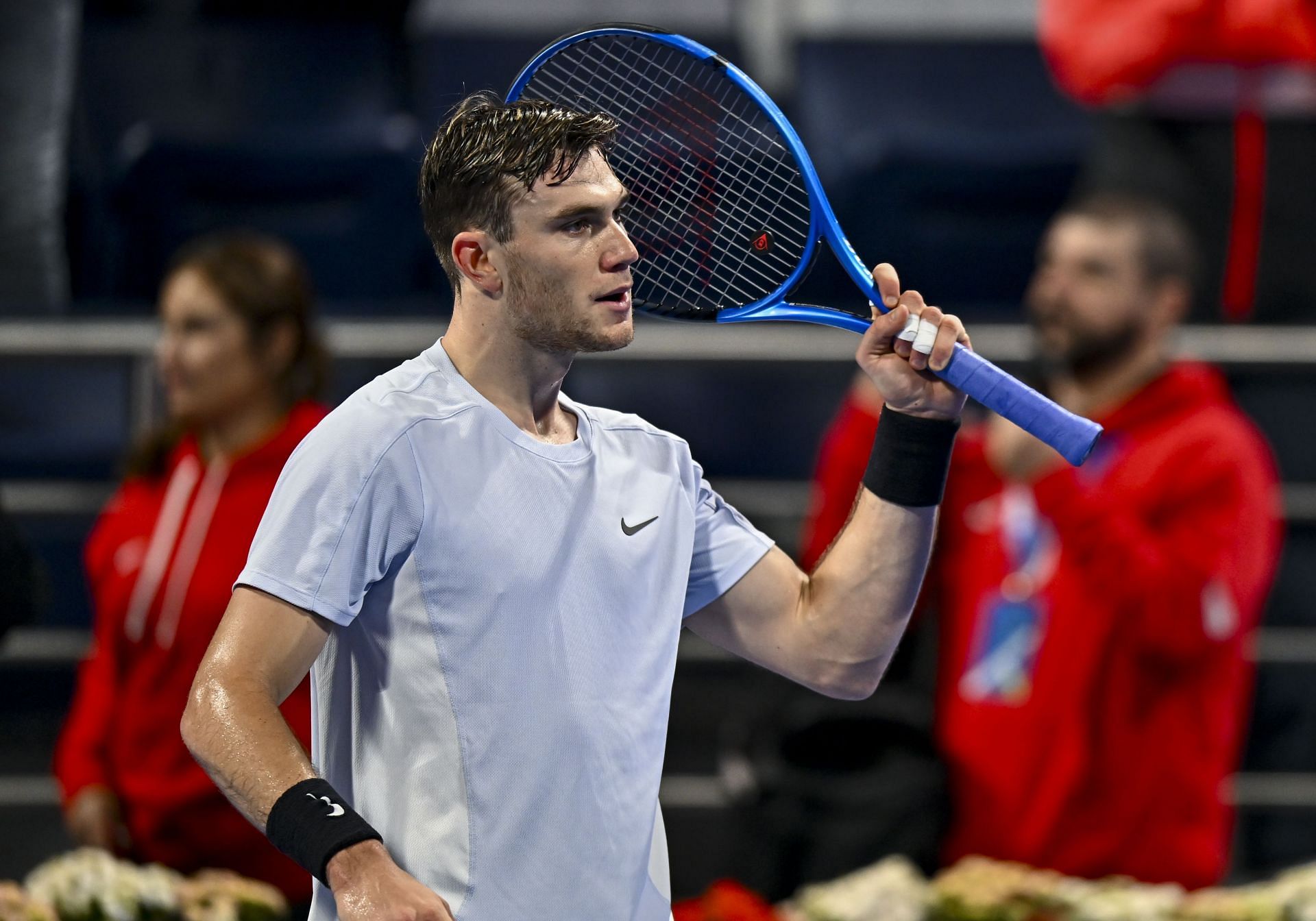 Eighth seed Draper reacts after reaching SFs at Qatar Open 2025 (Source: Getty)