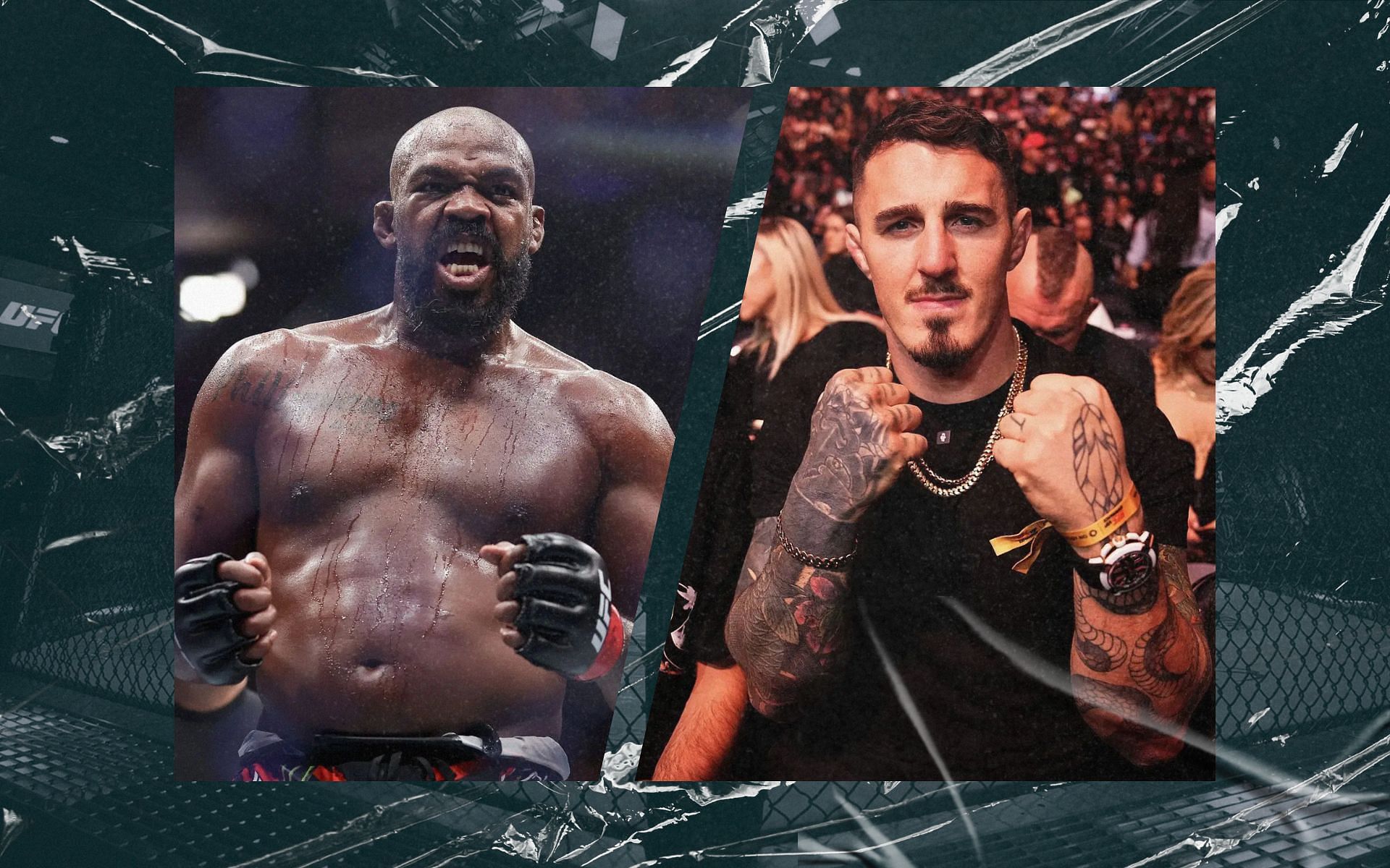 A former UFC star weighs in on potential Jon Jones (left) vs Tom Aspinall fight. [Images courtesy: Getty Images]: