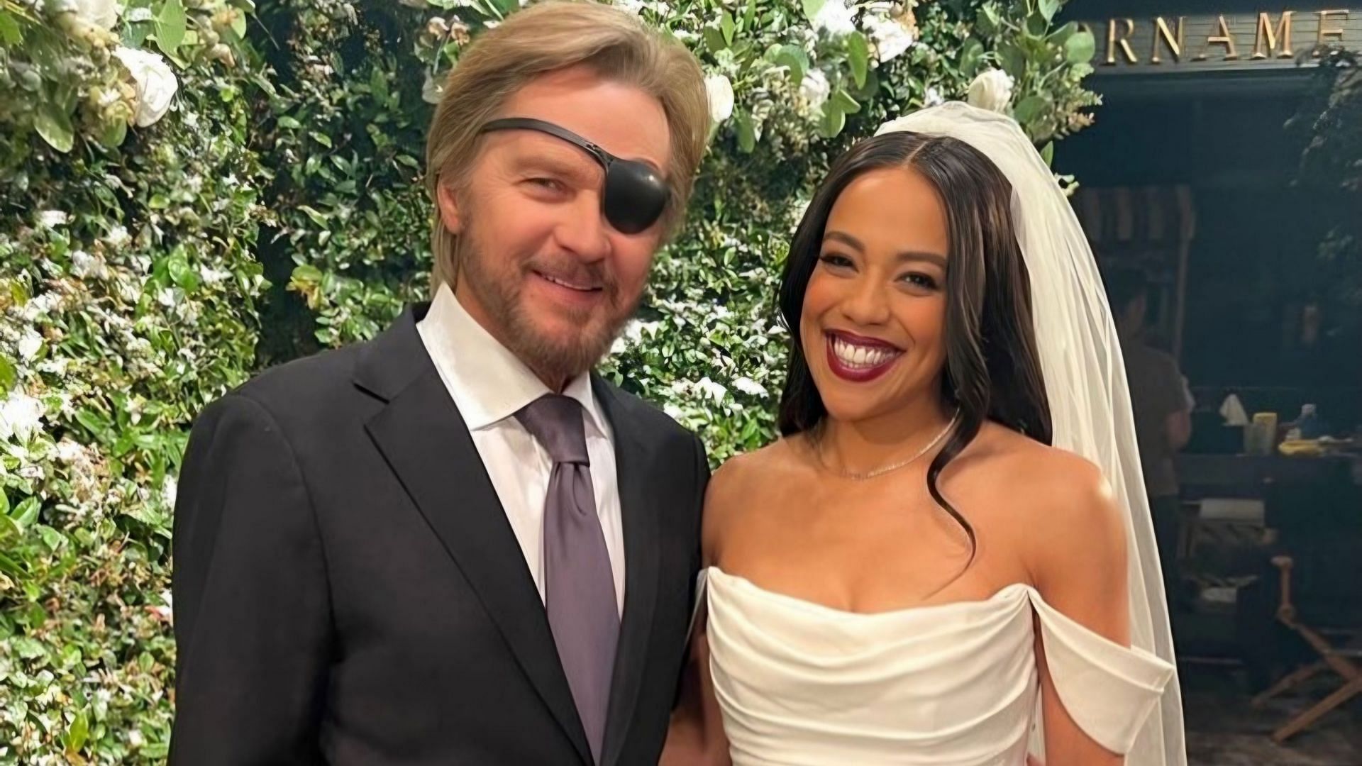 A BTS picture of Steve and Jada from Days of Our Lives (Image via Instagram/@dayspeacock)