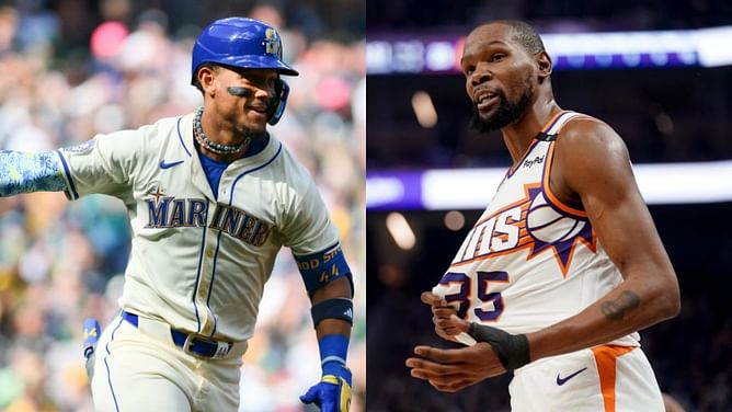 Mariners star Julio Rodriguez drops 1-word reaction to Kevin Durant's historic 30,000 point club entry, joining Michael Jordan, LeBron James