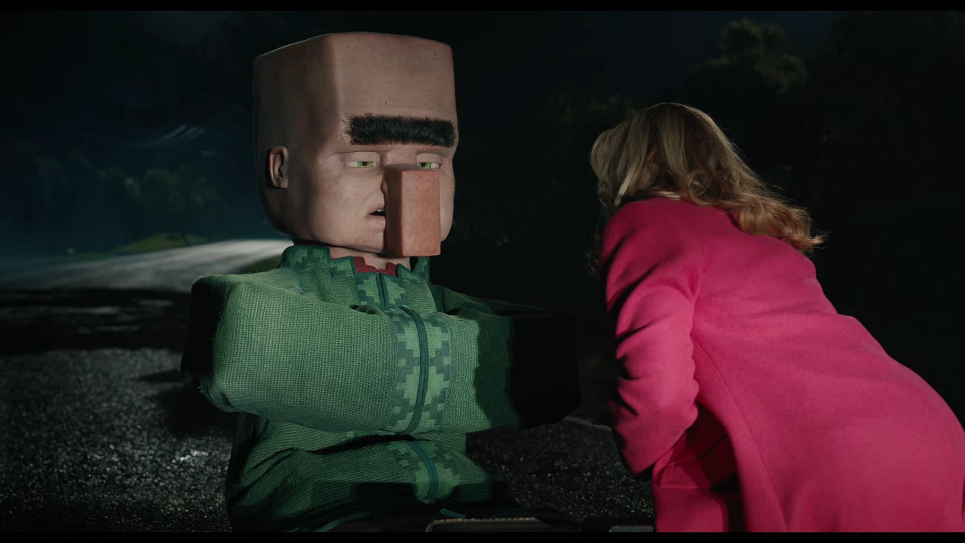 A Minecraft Movie final trailer features a cameo by Jennifer Coolidge (Image via Warner Bros. Pictures)