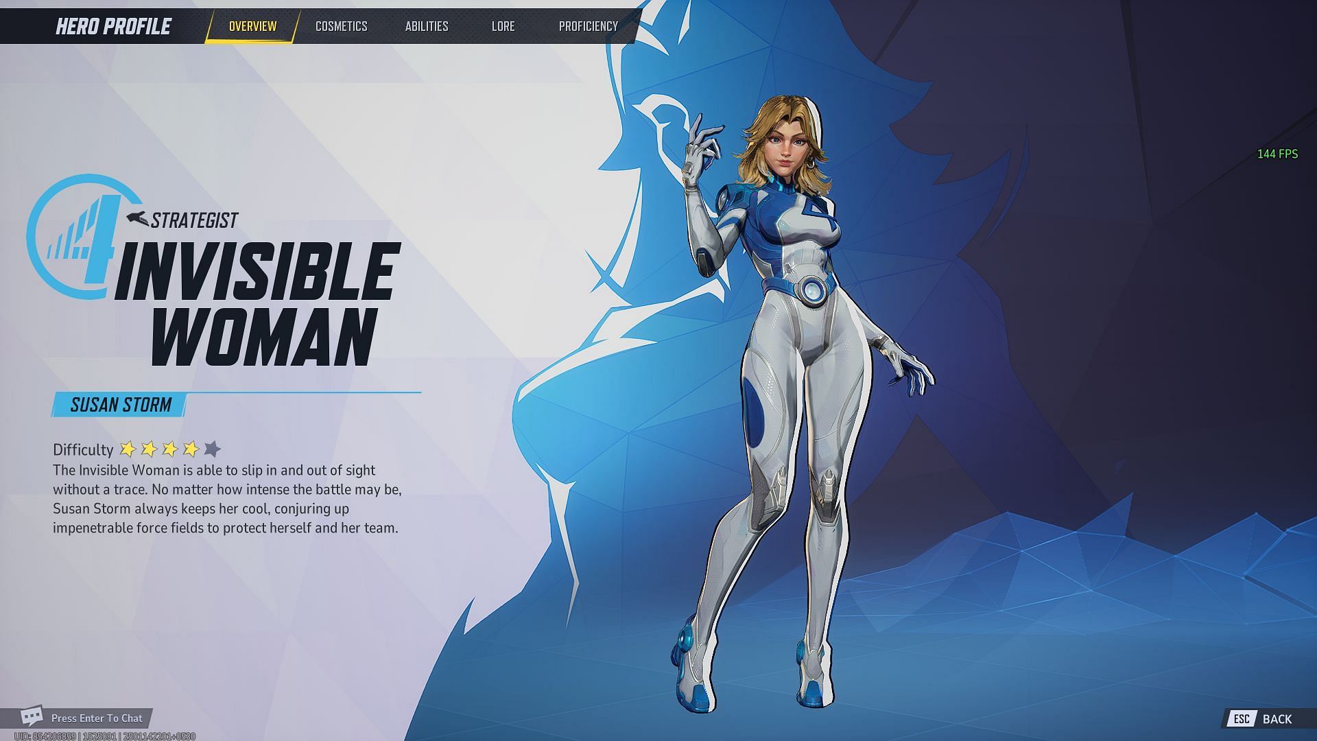 Invisible Woman in Marvel Rivals (Image via Sportskeeda Gaming/NetEase Games)