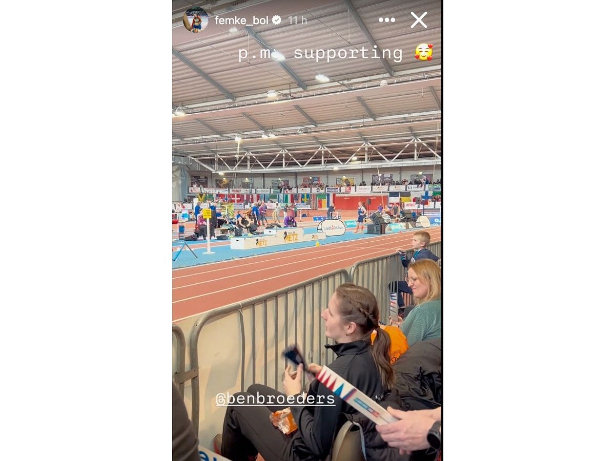 Femke Bol&#039;s Instagram story (@femke_bol)