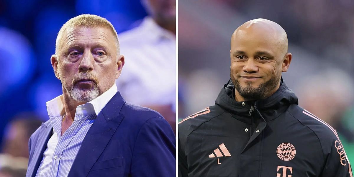 Boris Becker (left), Vincent Kompany (right), Sources: Getty