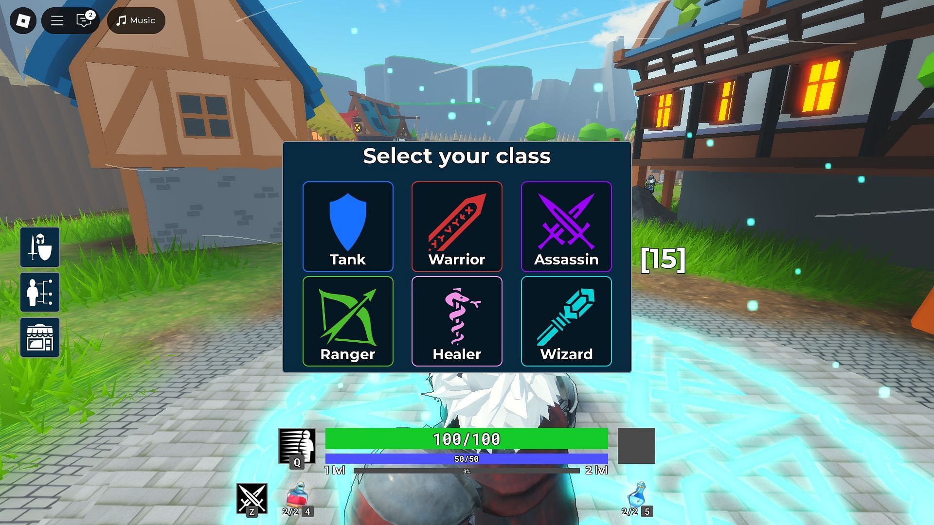 The six playable Classes (Image via Roblox)