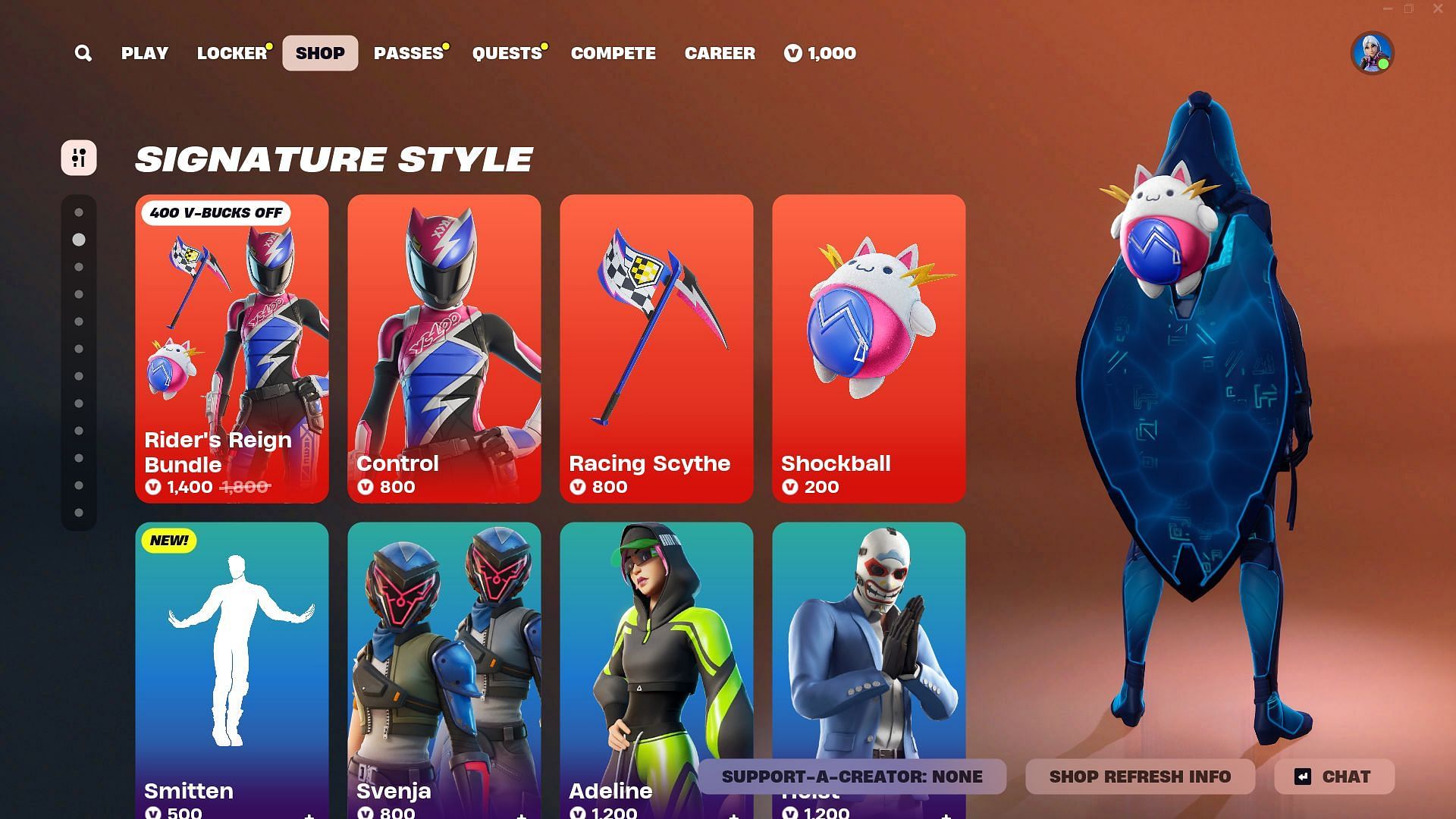 The Control skin in Fortnite can be purchased separately (Image via Epic Games)