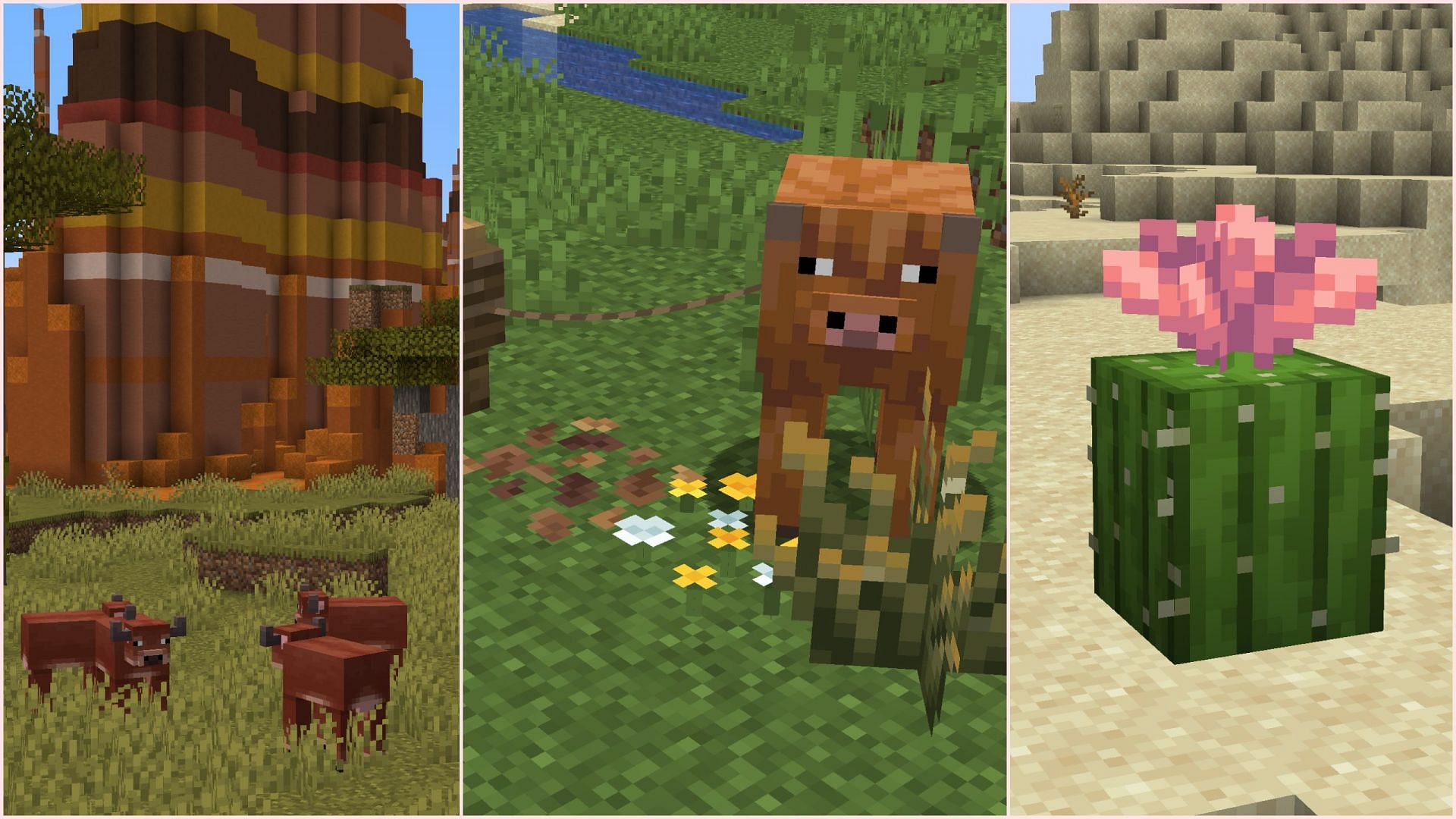 There are loads of features that players can discover while exploring the Overworld (Image via Sportskeeda Gaming/Mojang)