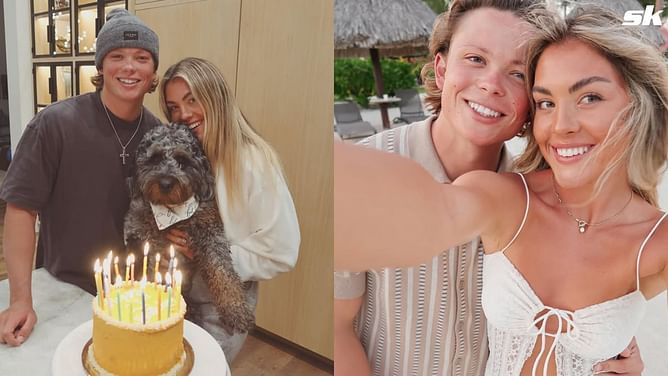 Jackson Holliday's wife Chloe enjoys a delicious sweet treat during offseason