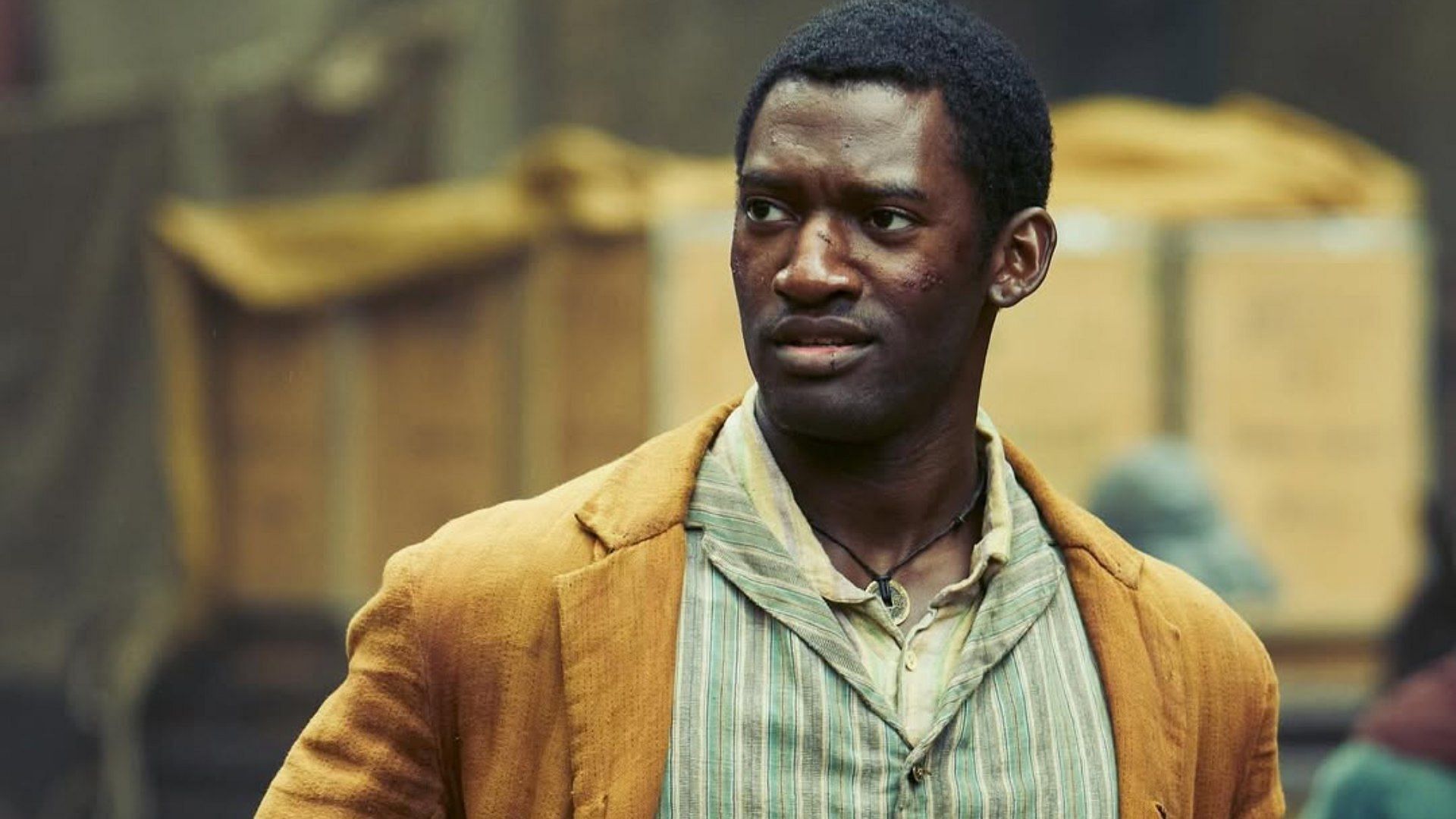 Malachi Kirby plays Hezekiah Moscow in A Thousand Blows (Image via Instagram/@erindoherty)