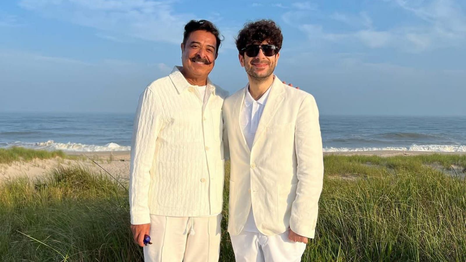 Tony Khan and his father Shahod Khan [Image Credit: Tony