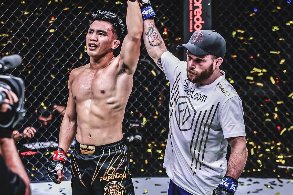 Joshua Pacio breaks down come-from-behind win over Jarred Brooks. -- Photo by ONE Championship