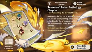Genshin Impact Travelers' Tales: Anthology Chapter guide