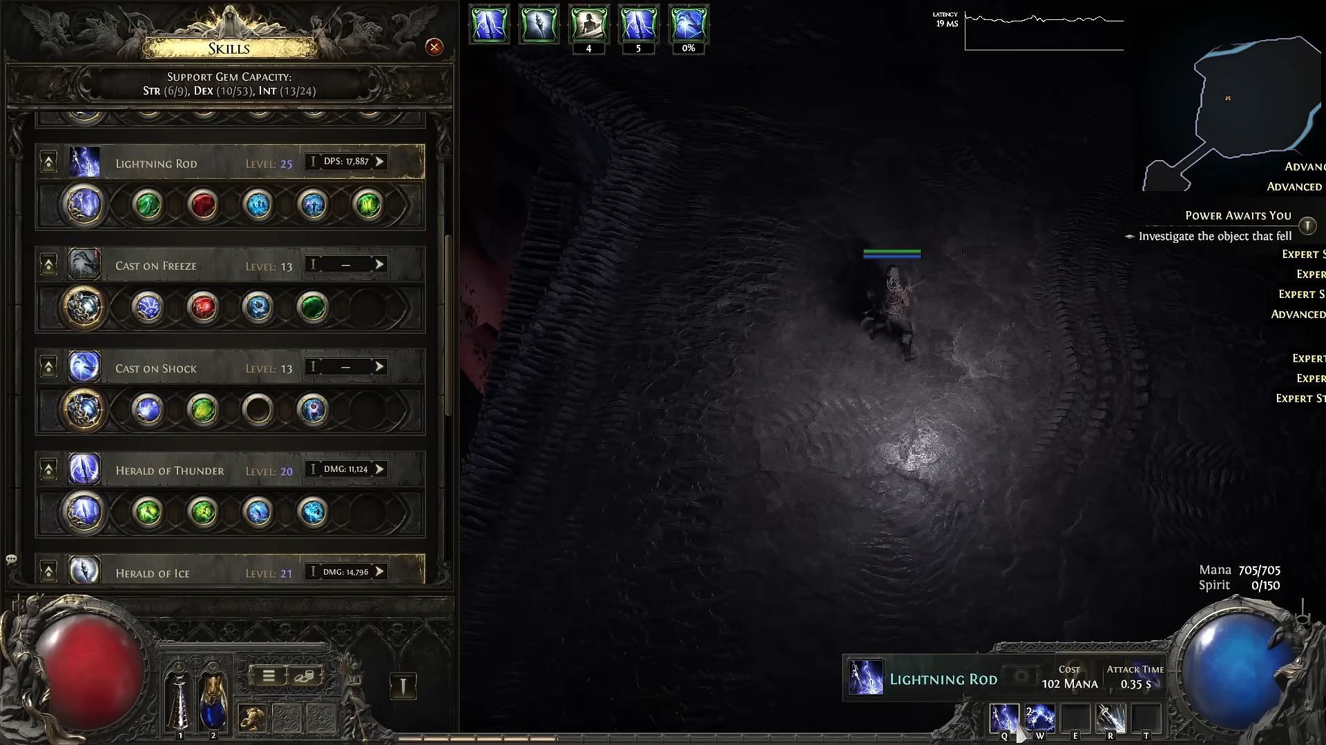 Lightning Arrow will see you through most of your problems in Path of Exile 2, be it packs or bosses (Image via Grinding Gear Games | YouTube/@Fubgun)