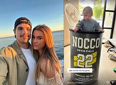 "Like mother like daughter": Kevin Fiala's wife Jessica shares hilarious snap of daughter Masie-Mae in a huge NOCCO can