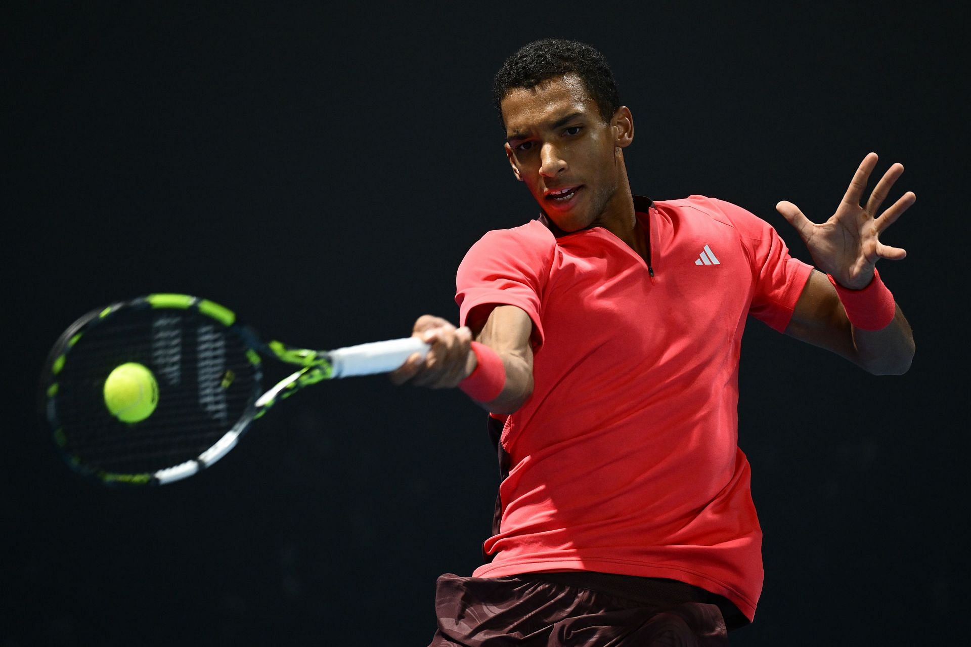 Felix Auger-Aliassime in action at the Australian Open (Image Source: Getty)