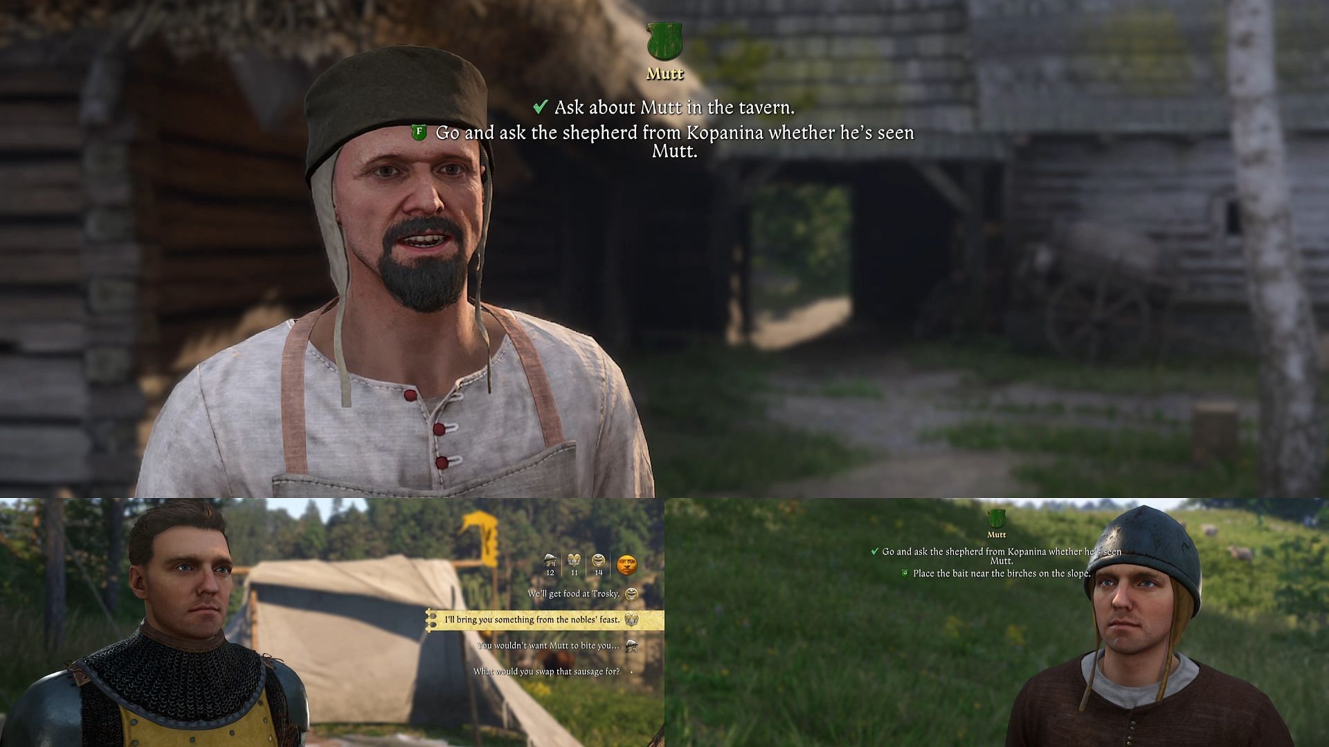 Glimpses of Mutt&#039;s side quest in Kingdom Come Deliverance 2 (Image via Deep Silver)