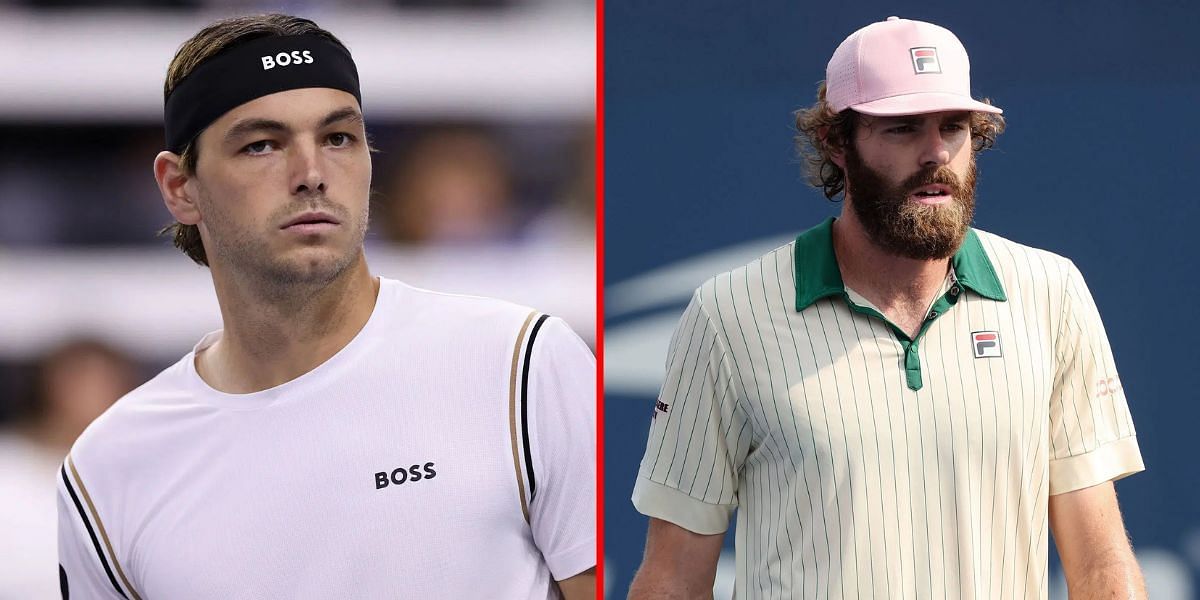 Taylor Fritz (L) Reilly Opelka (R). (Images via GETTY)