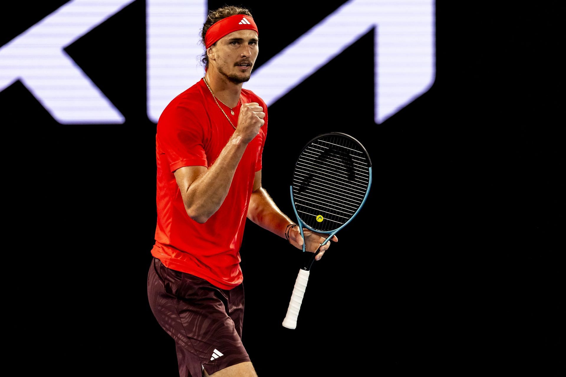 Alexander Zverev at the Australian Open 2025. (Photo: Getty)