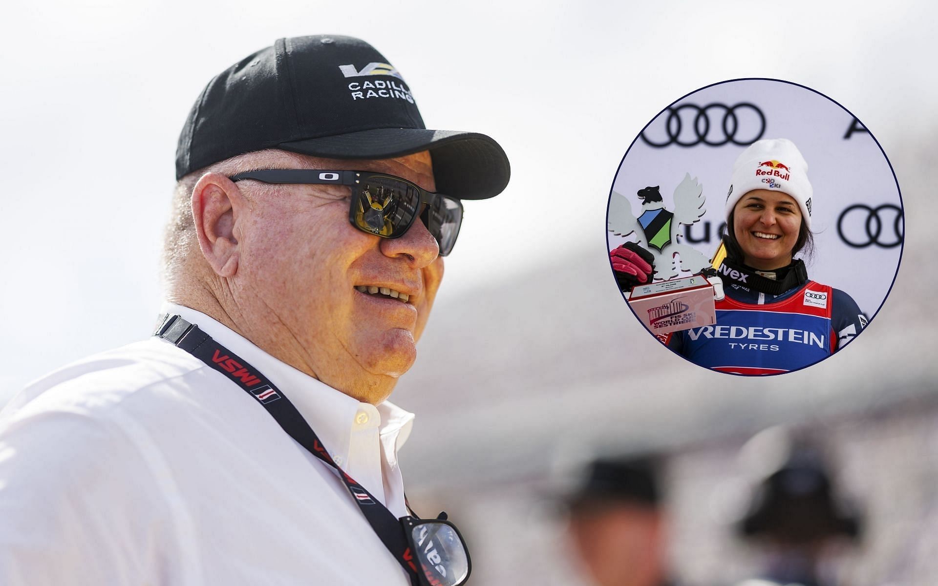 Chip Ganassi and Mikaela Shiffrin