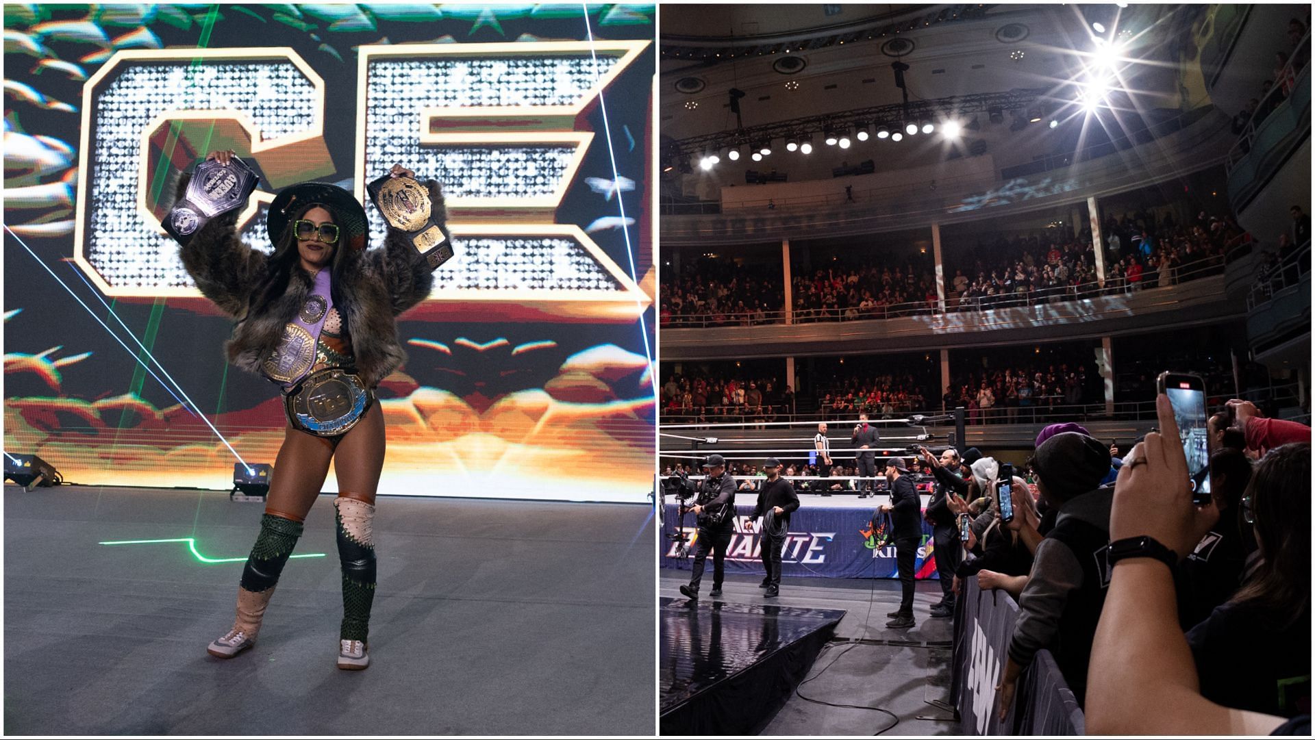 AEW TBS Champion Mercedes Mon&eacute; at Grand Slam, fans attend Dynamite