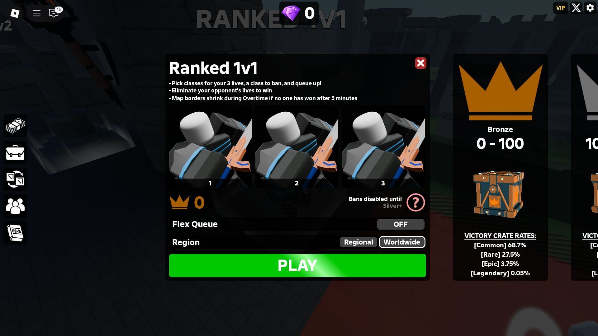 About Ranked 1v1 (Image via Roblox)