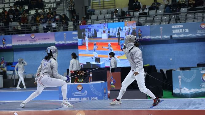 National Games 2025 Fencing: Services, Haryana and Tamil Nadu clinch gold on the final day; Haryana top the medal tally