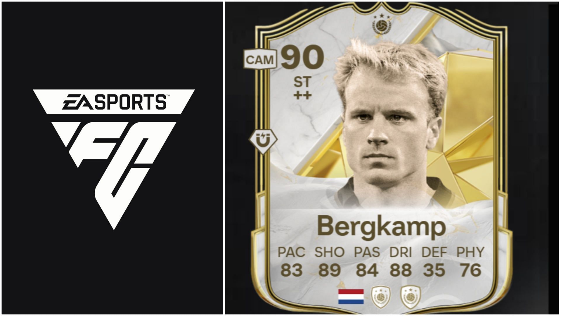 The Bergkamp SBC has been leaked (Images via EA Sports)