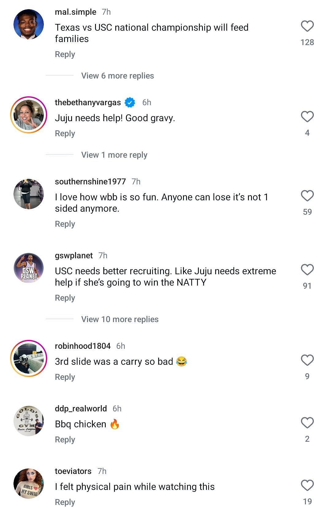 Fan&#039;s IG comments