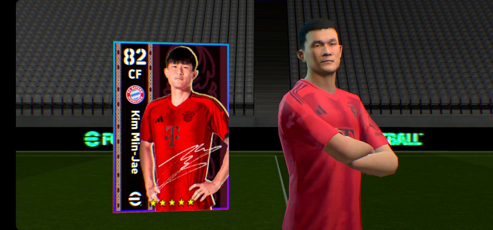 Kim Min-jae Position Switch Up CF card in eFootball 2025 (Image via Konami)