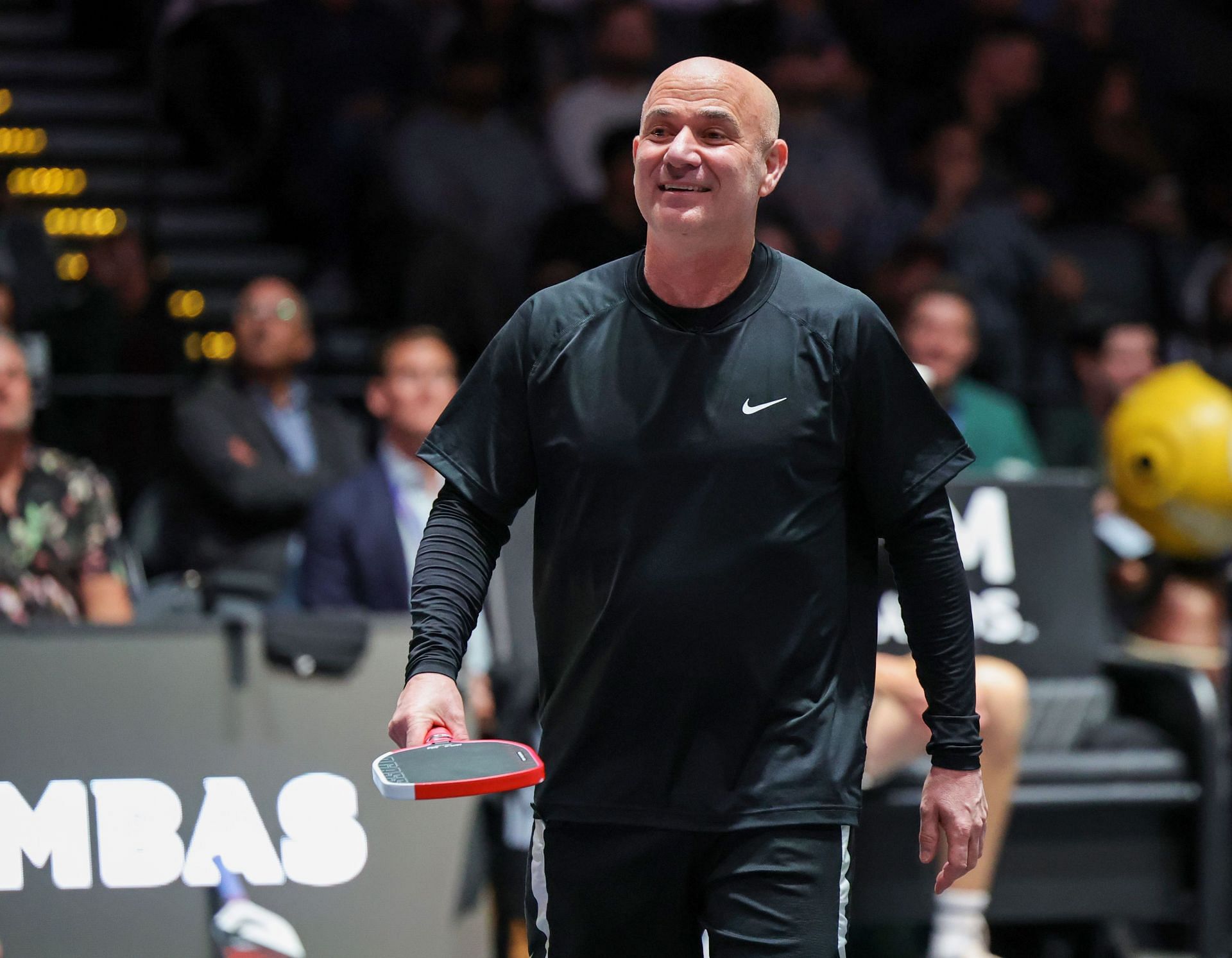 Andre Agassi pictured at the Pickleball Slam 3 | Image Source: Getty