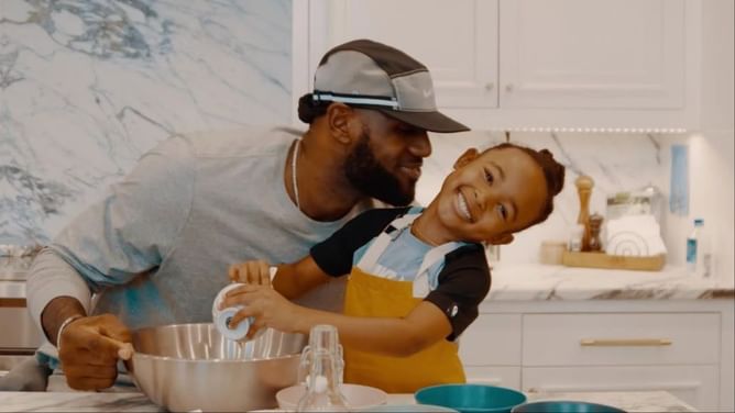 LeBron James bonds with 'training partner' daughter Zhuri James during All-Star break