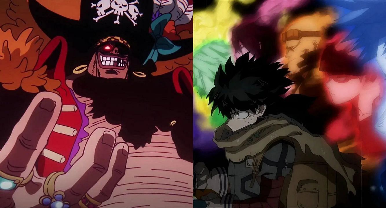 One Piece could have Blackbeard taking a page from My Hero Academia (Image via Toei Animation and Bones).