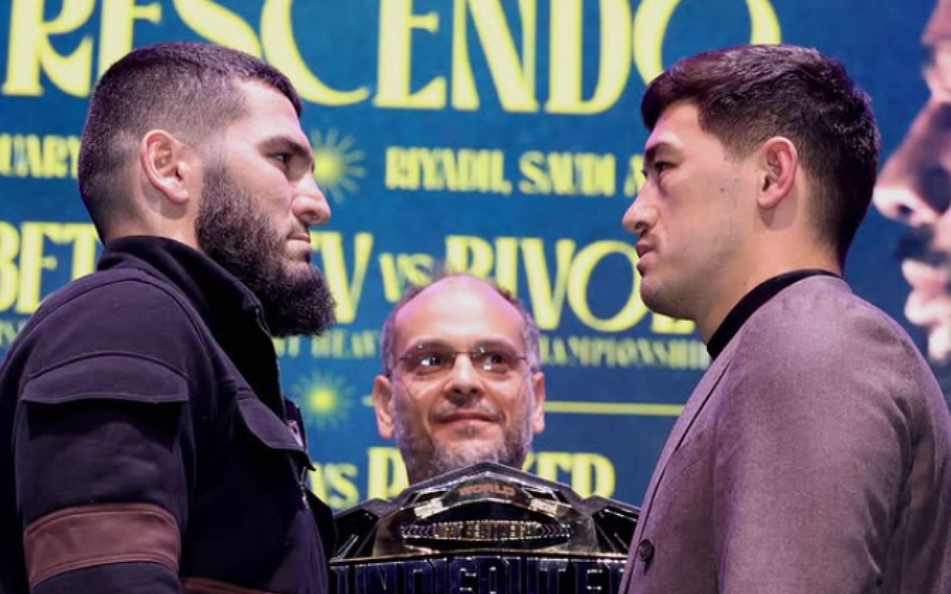 Artur Beterbiev (left) will defend the light heavyweight titles against Dmitry Bivol (right) on Feb. 22. [Image courtesy: @arturbeterbiev on Instagram]