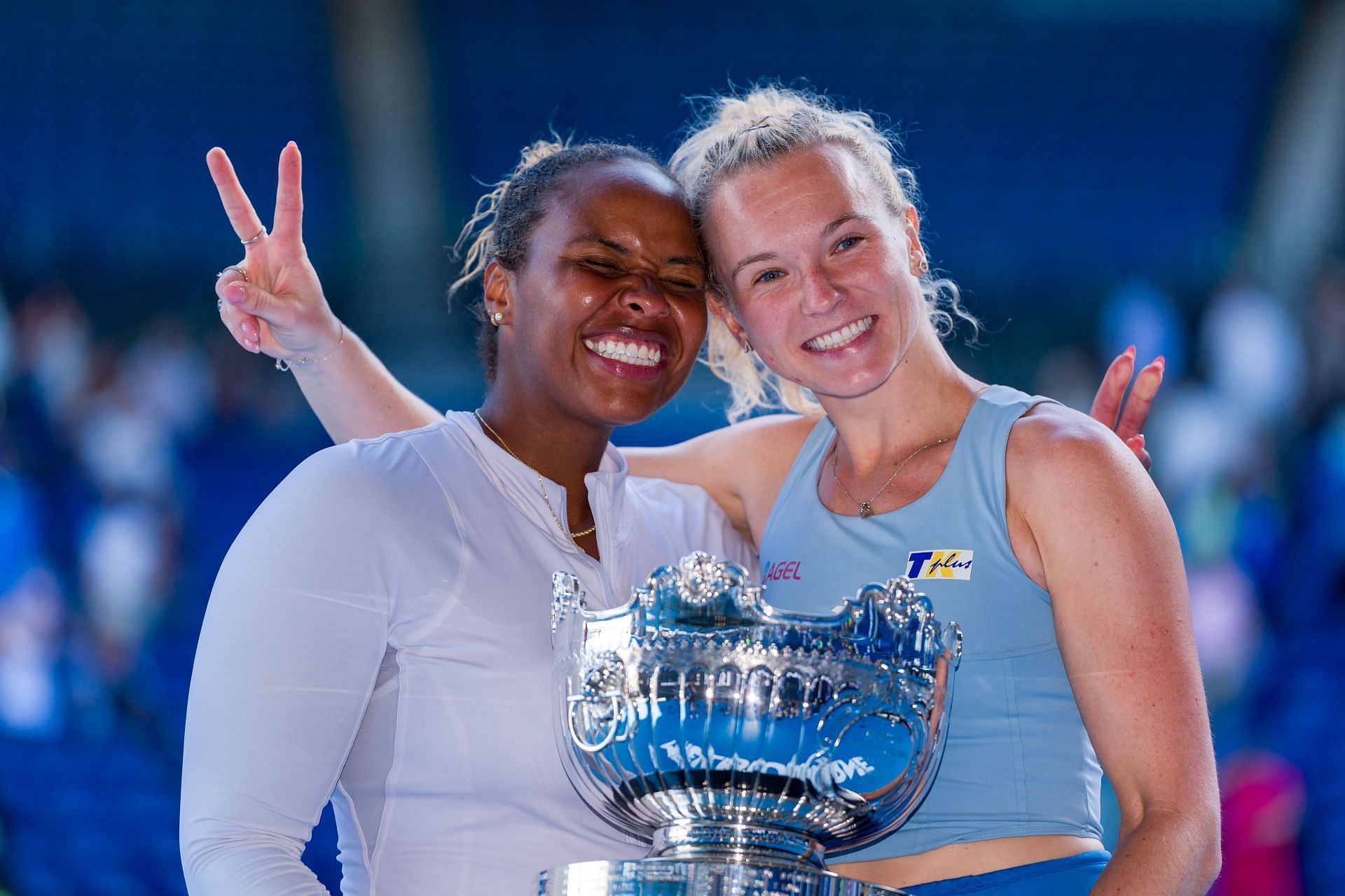 Taylor Townsend (L) at the 2025 Australian Open - Day 15 - Source: Getty