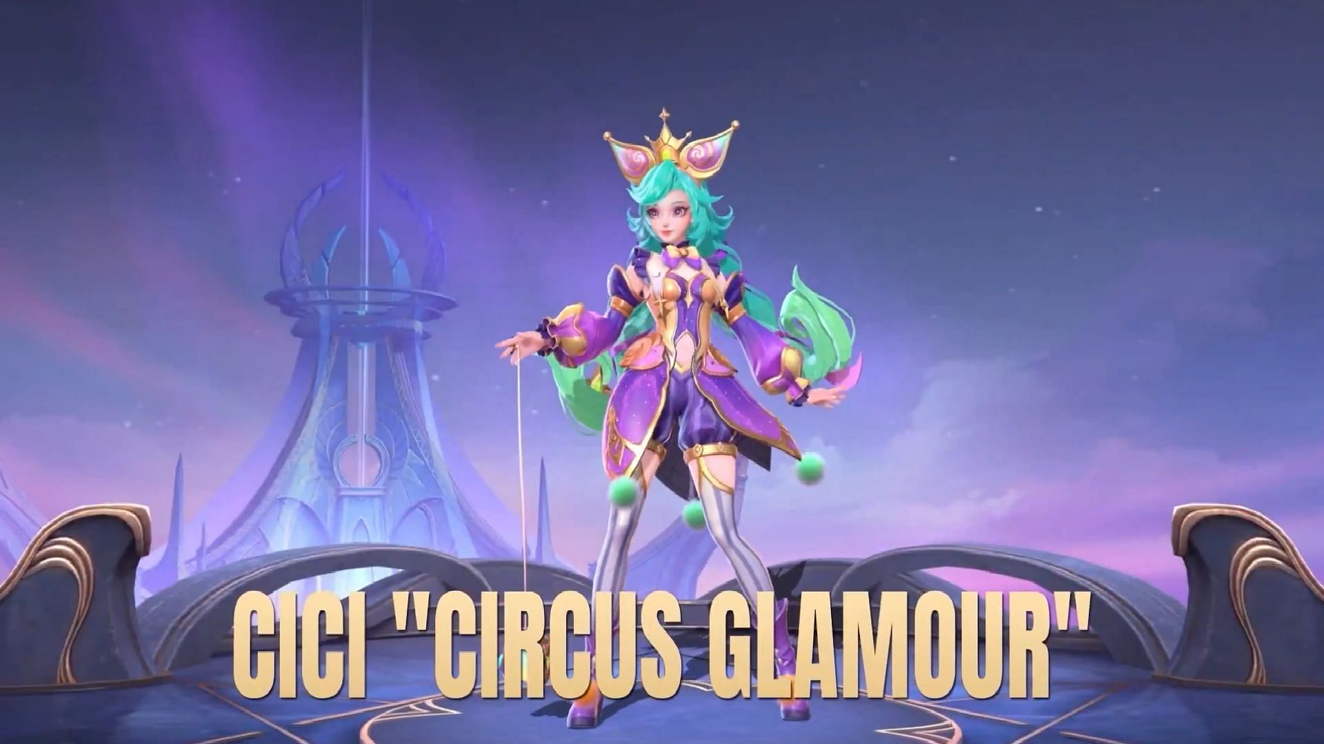 Cici &quot;Circus Glamour&quot; skin is arriving in March 2025 (Image via Moonton Games)