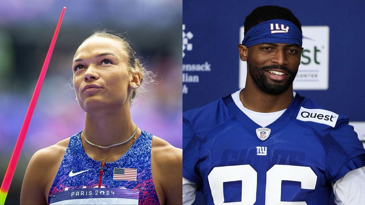 Anna Hall and her boyfriend, Darius Slayton- Source: Getty